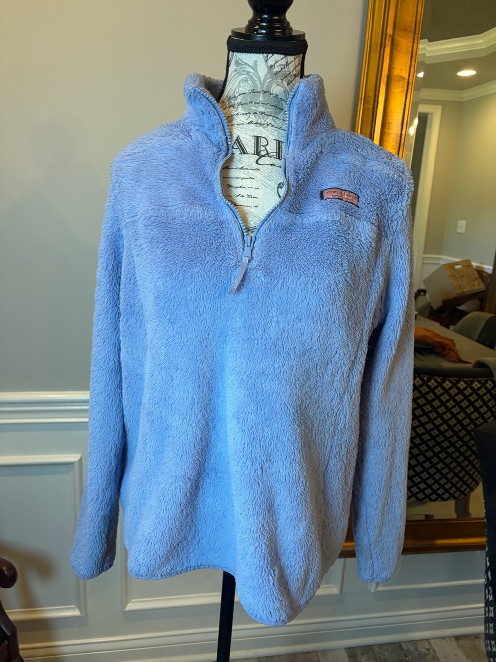 Vineyard Vines Plush Pullover Jacket - Light Lavender - Picture 4 of 5